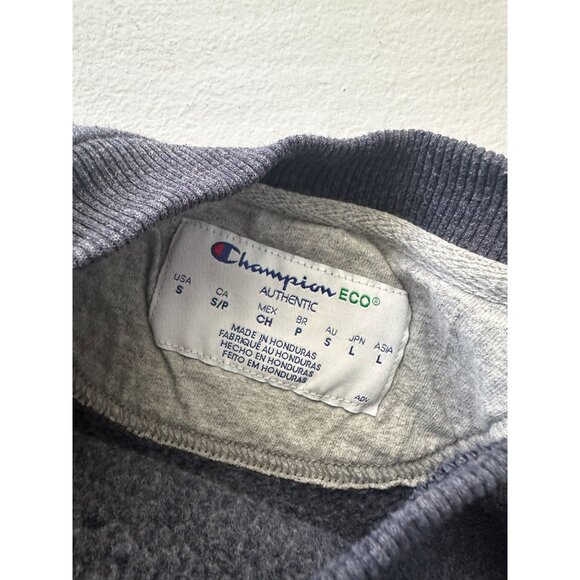 Champion eco blue crew neck sweatshirt  Men's SMALL - Picture 3 of 5